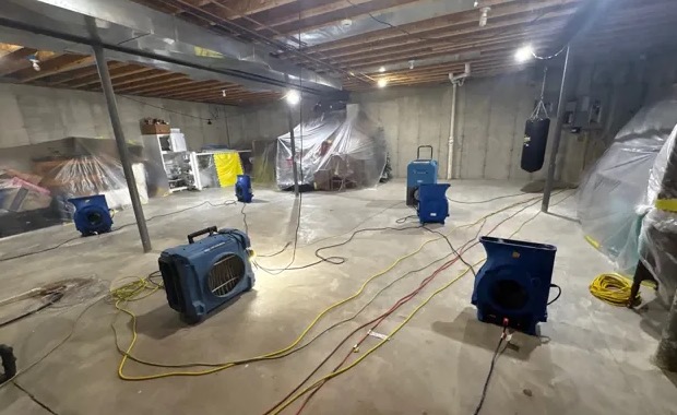 Flooded Basement Cleanup in Corona del Mar, CA